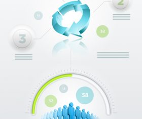 Demographic Infographics Vector