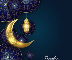 Eid mubarak purple luxury vector design vectors