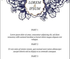 Elegant letterhead vector