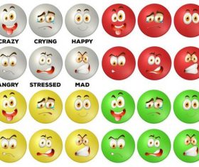 Facial expression collection vectors