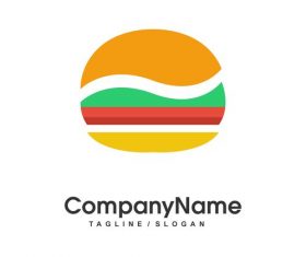 Fastfood burger vector logotype
