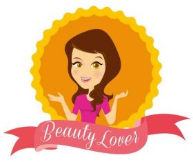 Female portrait and bow vectors