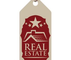 Five Star Real estate Tags vector