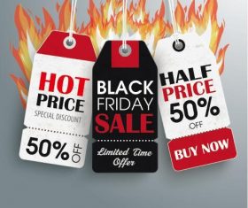 Flame sale price stickers vectors