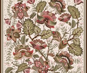 Floral seamless pattern vectors 02