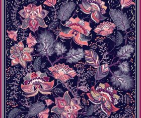 Floral seamless pattern vectors 03