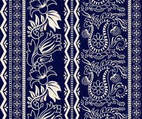 Floral seamless pattern vectors 04