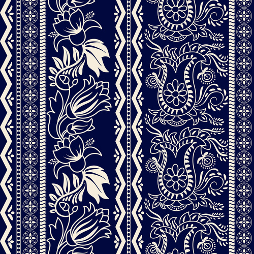 Floral seamless pattern vectors 04