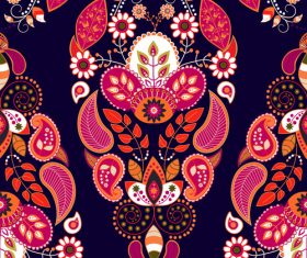 Flower seamless pattern background vectors
