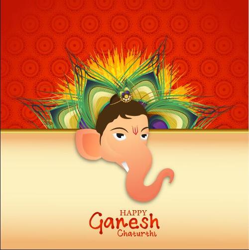Ganesh Chaturthiand cover vector