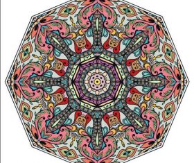 Geometric pattern ornament mandala vector