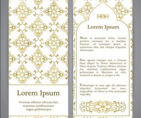Golden plaid Pattern banner vector