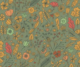 Hand drawn Floral background vector