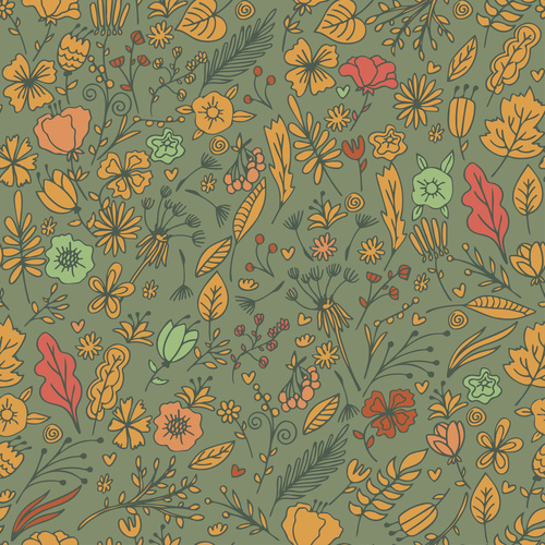 Hand drawn Floral background vector