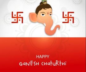 Happy Ganesh Chaturthi cover vector