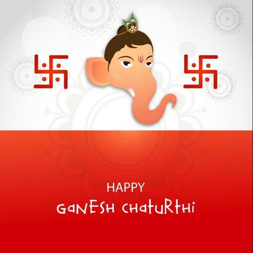 Happy Ganesh Chaturthi cover vector
