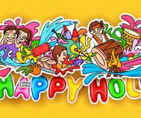 Happy holiday illustration vectors