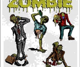 Horror cartoon zombie vectors
