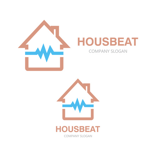 Housbeat logo vector