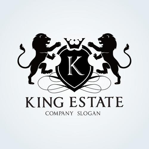 King estate logo vector