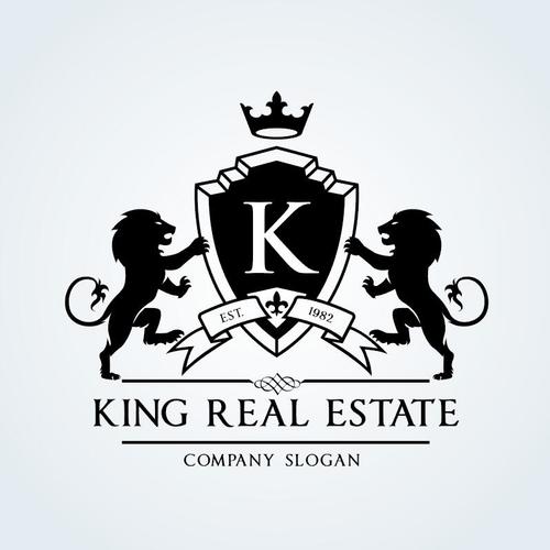 King Real Estate Logo Vector Free Download