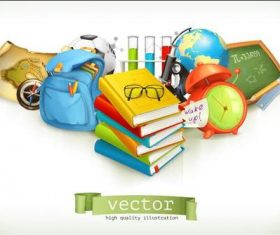 Learning utensil illustration vector