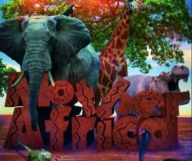 Mother africa flyer psd template