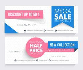 New product sale banner vector