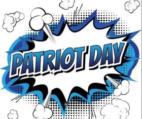Patriot day promotional cover vectors