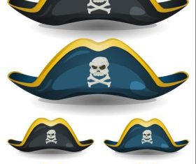 Pirate hat cartoon vector