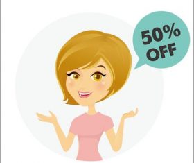 Promotion cartoon vectors