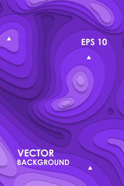 Purple geometric abstract vector background