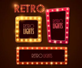 Rectangular lights vector