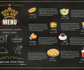 Restaurant Foods menu vector