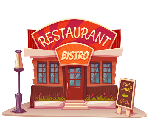 Restaurant cartoon vector free download