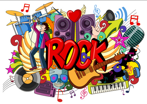 Rock boy illustration vectors