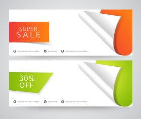 Roll angle sale banner vector