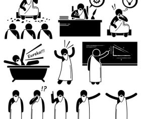 Scholar inspiration icon vector