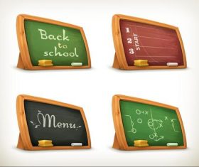 School blackboard vector