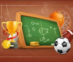 School football match vector