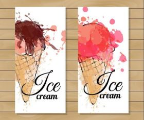 Sketch cream ice cream vector