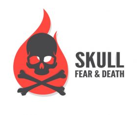Skull logo vector