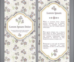 Small flower Pattern banner vector