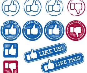 Social Thumbs vectors