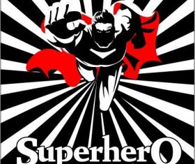 Superman cover vector