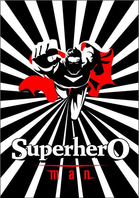 Superman cover vector
