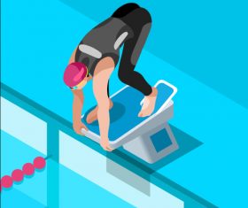 Swimming 3D Vector
