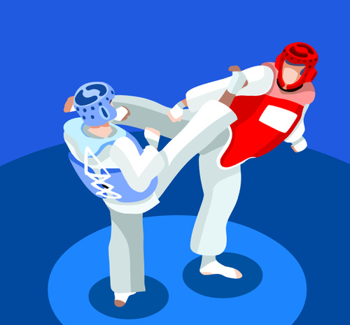 Taekwondo Vector free download