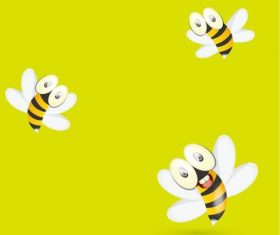 Three little bees vectors