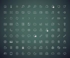 Universal icon vector